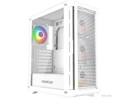 Powercase Ultimate White, Tempered Glass, 4x 120mm ARGB fans, ARGB HUB, белый, ATX (CUW-A4)
