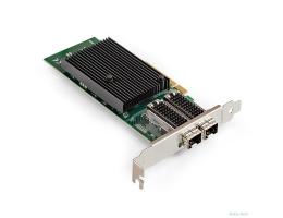 Exegate EX299015RUS Сетевой адаптер ExeGate EXE-X710-2SFP+ (PCI-E x8 v.3, порты 2x SFP+, Dual 10Gb/s, Server NIC Chipset Intel FTXL710)