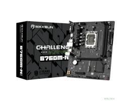 MAXSUN MS-Challenger B760M-N D5 V2 (Socket 1700, mATX, 2*DDR5, VGA+ HDMI, 3*SATA3, 2*M.2, 1xPCI-E x16 /1xPCI-E x4, 4*USB 2.0,  2*USB 3.2 Gen1 , LAN 1*1G,  RTL)