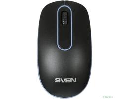 Мышь SVEN RX-90 чёрная (2+1кл., 1000 DPI, блист.)