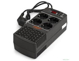 Exegate EP285941RUS Стабилизатор ExeGate Power AD5000-500 (500VA/300W, диапазон 150...280В, 4 евророзетки)