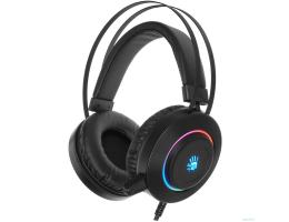 Наушники с микрофоном A4Tech Bloody G521 черный 2.3м мониторные USB оголовье (G521 (BLACK))