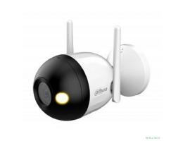 DAHUA DH-IPC-F2CP-PV-0280B Уличная цилиндрическая IP-видеокамера Smart Dual Light 2Мп, 1/3” CMOS, объектив 2.8мм, видеоаналитика, ИК 30м, LED 30м, микрофон, динамик, Wi-Fi 2.4ГГц, IP67, металл/пластик