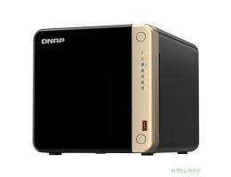 Сетевое хранилище без дисков/ SMB QNAPTS-464-8G NAS 4 HDD trays, 4-core Intel Celeron N5105/N5095 2.0-2.9 GHz, 8 GB RAM (1 x 8 GB) up to 16 GB (2 x 8GB), 2x2.5 Gigabit Ethernet , 2xUSB 3.2 Gen 2 (10Gb