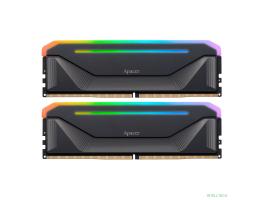 Оперативная память Apacer  DDR5  32GB  6800MHz DIMM NOX RGB Black Gaming Memory (PC5-54400) CL36 1.4V  Kit (2x16GB) (Retail) 2048*8  Heat Sink (Retail) 3 years (AH5U32G68C592NBAA-2)