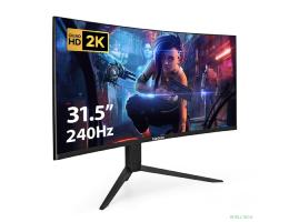 LCD ExeGate 31.5" EC3207TA Combat  {VA Curved 2560x1440 240Hz 1ms 300cd 3000:1 178/178 HDMI 2xDisplayPort USB HAS pivot} [EX297503RUS]