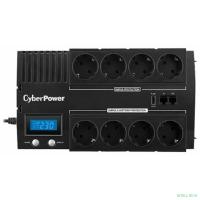 CyberPower BR700ELCD ИБП {Line-Interactive, 700VA/420W USB/RJ11/45/USB charger A (4+4 EURO), 12В/7,2 Ач х 1}