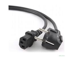 Cablexpert Кабель питания 3м, Schuko- C13, 3х1кв.мм, черный, с заземлением, пакет (PC-186-1-3M)
