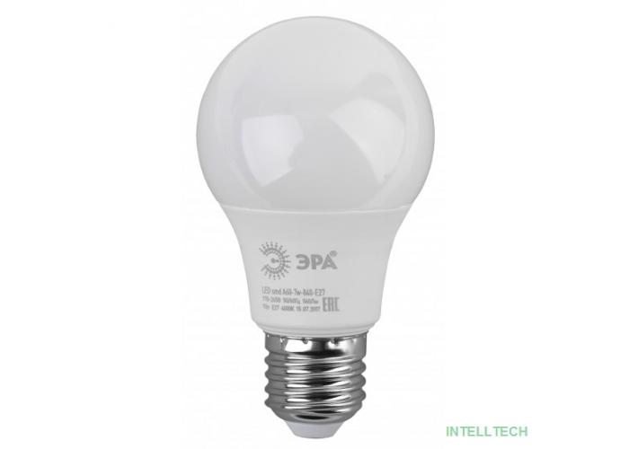 ЭРА Б0029820 Лампочка светодиодная STD LED A60-7W-840-E27 E27 / Е27 7Вт груша нейтральный белый свет 