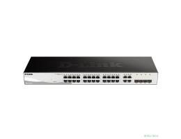 D-Link DGS-1210-28/FL2A Управляемый L2 коммутатор с 24 портами 10/100/1000Base-T и 4 комбо-портами 100/1000Base-T/SFP