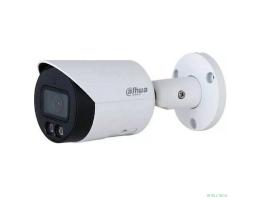 DAHUA DH-IPC-HFW2449SP-S-IL-0360B Уличная цилиндрическая IP-видеокамера SmartDualLight 4Мп, 1/2.9” CMOS, объектив 3.6мм, видеоаналитика, микрофон, ИК 30м, LED 30м, IP67, металл