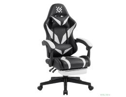 Игровое кресло Aspect  Чер/Белый,класс 4,PU,подножка DEFENDER