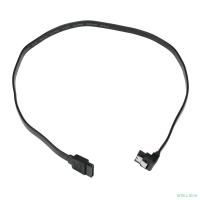 Cablexpert Кабель интерфейсный SATA Sata3 7pin / 7pin, угловой, защелка, 50см, черный, пакет (CC-SATAM-DATA90-BL-50CM)