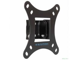 Kromax VEGA-6 new black, наст. для TV 15"-32", max 20 кг, 1 ст св., нак. +5° -15°, от ст. 30 мм, max VESA 100x100 мм.