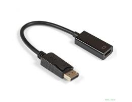 Exegate EX284921RUS Кабель-переходник DisplayPort-HDMI ExeGate EX-DPM-HDMIF-0.15 (20M/19F, 0,15м)