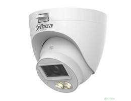 DAHUA DH-HAC-HDW1500CLQP-IL-A-0280B-S3 Уличная турельная HDCVI-видеокамера с интеллектуальной двойной подсветкой 5Мп, объектив 2.8мм, ИК 20м, LED 20м, IP67, корпус: пластик, быстрый монтаж
