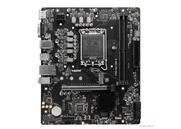  MSI PRO H610M-E (LGA1700, H610, 2xDDR5, mATX,VGA+HDMI)