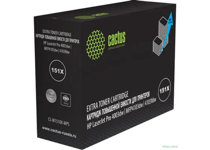 Картридж лазерный Cactus CS-W1510X-MPS 151X черный (18000стр.) для HP LJ Pro 4003dw/MFP4103dw/4103fdw с чипом
