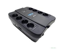 PowerCom Spider SPD-1100U LCD ИБП {Line-Interactive, 1100VA / 605W, 8xEURO: 4 с резервным питанием, 4 с фильтрацией, USB} (1138694)