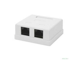 Gembird NA214 RJ-45 Розетка  кат.5e внешняя 2 порта, 110&Krone