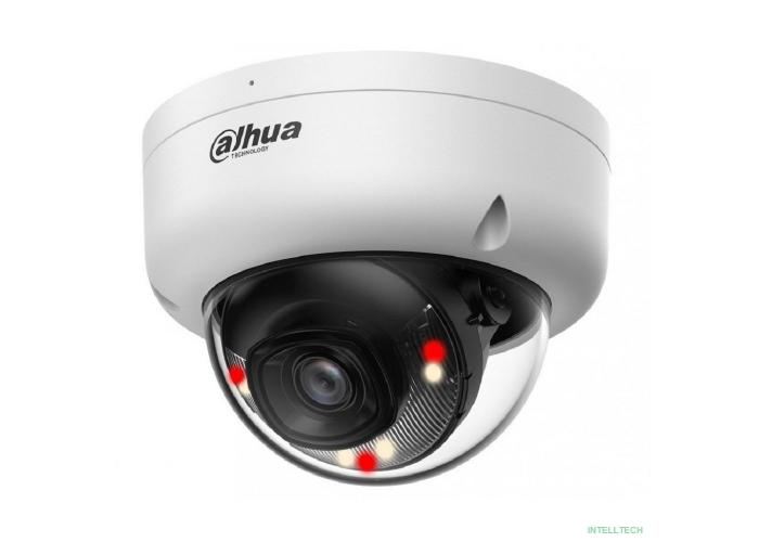DAHUA DH-IPC-HDBW1439E1P-A-IL-0360B-S6 Уличная купольная IP-видеокамера 4Мп, 1/3” CMOS, объектив 3.6мм, ИК 30м,LED 30м, IP67 ,IK08, микрофон, металл, пластик