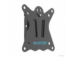 Kromax CASPER-100 black, Кр. стал. наст. для TV 10"-32", max 25 кг, 0 ст св., от ст. 21 мм, max VESA 100x100 мм.