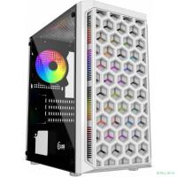 Powercase CMIMTW-L3 Корпус Mistral Micro T3W, Tempered Glass, Mesh, 2x 140mm + 1х 120mm 5-color fan, белый, mATX  (CMIMTW-L3)