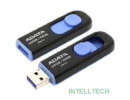A-DATA Flash Drive 64Gb UV128 AUV128-64G-RBE {USB3.0, BLACK/BLUE}