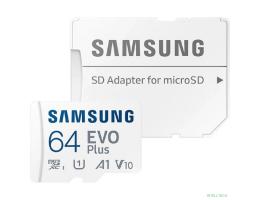 MicroSD  64GB  Samsung Class 10 Evo Plus U1 (R/W 160 MB/s) + SD адаптер