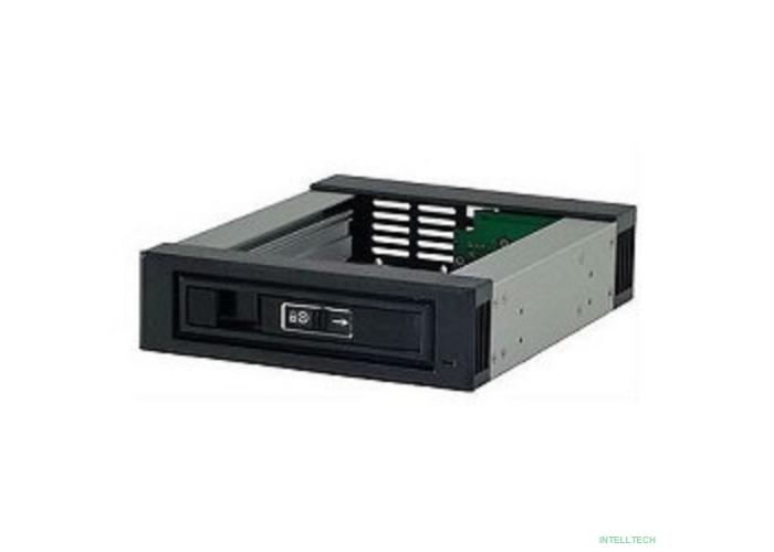 Procase L3-101-SATA3-BK  {Hot-swap корзина 1 SATA3/SAS 6Gb, черный, с замком, hotswap aluminium mobie rack module (1x5,25) 1xFAN 40x15mm}