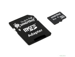 Micro SecureDigital 8Gb Smart buy SB8GBSDCL10-01 {Micro SDHC Class 10, SD adapter}