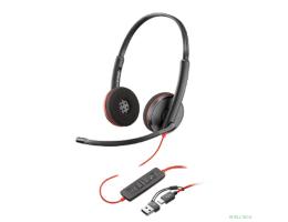 Poly Blackwire 8X229A6 3225 Stereo USB-C Headset +3.5mm Plug +USB-C/A Adapter (Bulk) Гарнитура проводная