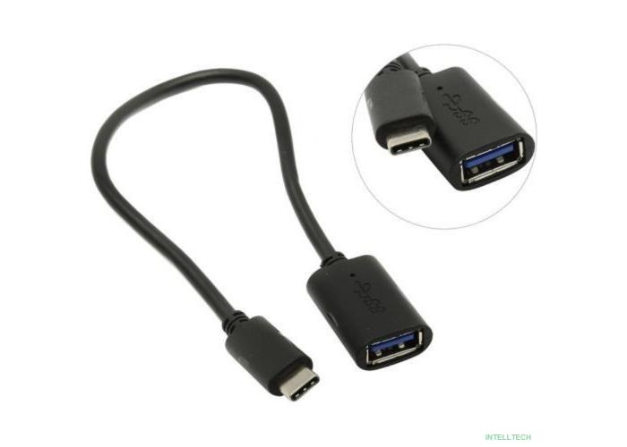 VCOM CU409 Кабель-адаптер USB 3.1 Type-Cm --> USB 3.0 Af , OTG 1,5A , 5,0Gbps , 0,2m 