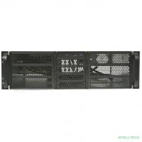 Procase Корпус 3U server case,6x5.25+4HDD,черный,без блока питания(2U,2U-redundant),глубина 650мм,MB EATX 12