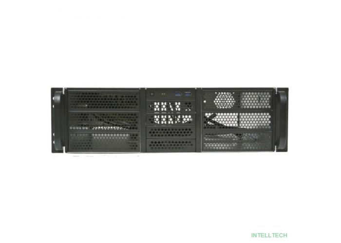 Procase Корпус 3U server case,6x5.25+4HDD,черный,без блока питания(2U,2U-redundant),глубина 650мм,MB EATX 12