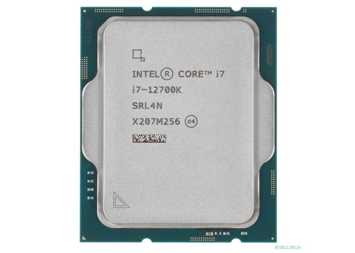 CPU Intel Core i7-12700K Alder Lake OEM {3.6 ГГц/ 4.9 ГГц в режиме Turbo, 25MB, Intel UHD Graphics 770, LGA1700}