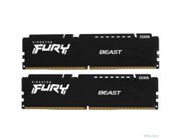Память DDR5 2x32GB 5200MHz Kingston KF552C36BBEK2-64 Fury Beast Black Expo RTL Gaming PC5-41600 CL36 DIMM 288-pin 1.25В kit single rank с радиатором Ret
