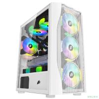 1STPLAYER Корпус FIREBASE X3-M White / mATX, TG / 4x120mm LED fans inc. / X3-M-WH-4F1-W
