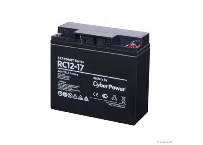 CyberPower Аккумуляторная батарея RC 12-17 12V/17Ah {клемма М5, ДхШхВ 181х76х167мм, вес 5,4кг, срок службы 6 лет}