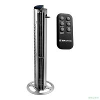 BRAYER BR4977 Колонный вентилятор BRAYER, Сенсор.упр.,пульт ДУ,вращение70°,мощ-ть75Вт, LED-дисплей