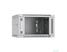 Cabeus SH-05F-6U60/45 Шкаф телекоммуникационный настенный 19" 6U 600x450x368mm (ШхГхВ) дверь стекло