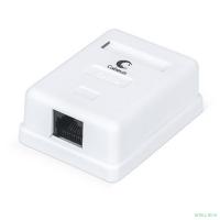 Cabeus WS-8P8C-Cat.5e-1 Розетка компьютерная RJ-45, категория 5e, одинарная, внешняя, Dual IDC 