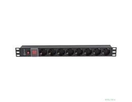 5bites PDU819A-07 Блок розеток  8S / AL / SWITCH / 1U / 19"