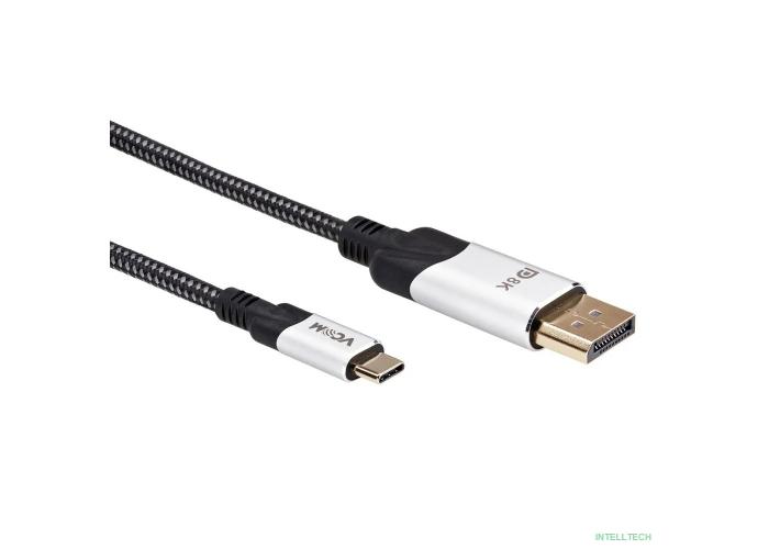 VCOM CU422MCV-1.8M Кабель-адаптер USB 3.1 Type-Cm --> DP(m) 8K@60Hz, 1.8m , Alumi Shell,VCOM <CU422MCV-1.8M> (4895182217980/4895182217997)