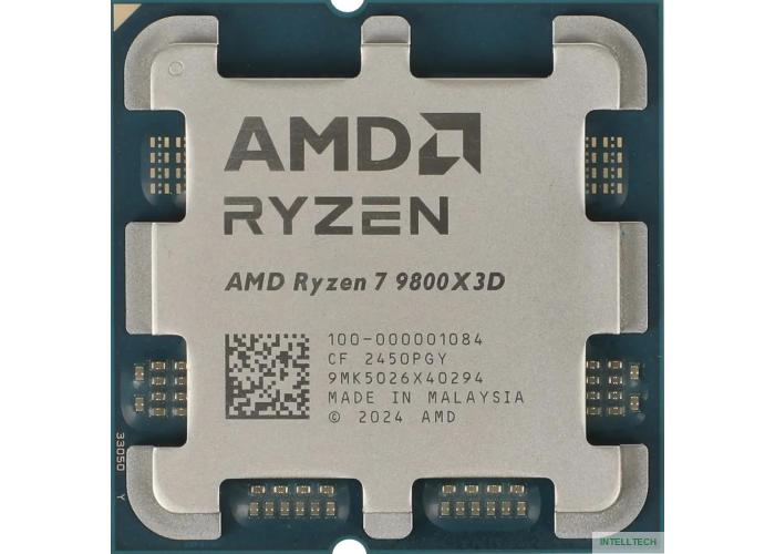 CPU AMD Ryzen 7 9800X3D OEM (100-000001084){Granite Ridge, 4nm, C8/T16, Base 4,7GHz, Turbo 5,2GHz, GPU Radeon Graphics, L3 96Mb, TDP 120W, SAM5}