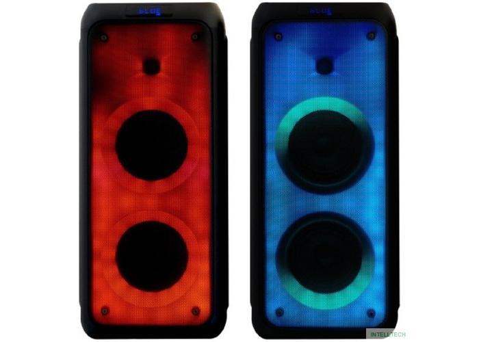 Ginzzu GM-215 {80Вт, LED-дисплей, TWS, 60Гц- 18кГц, USB-flash, microSD-card, FM-радио, пульт ДУ, батарея 7,4В/5400мАч}