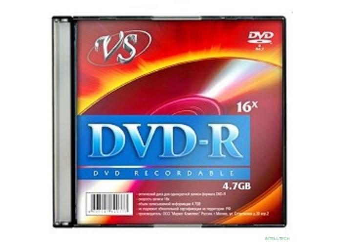 Диски VS DVD-R 4.7Gb, 16x, Slim Case 5шт. (620397)