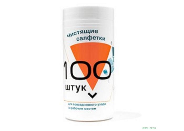 Konoos KBU-100 Салфетки для комп. техники в банке, 100 шт.