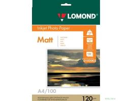 LOMOND 0102003 Матовая бумага 1х A4, 120г/м2, 100 листов 