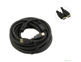 Exegate EX287726RUS Кабель HDMI ExeGate EX-CC-HDMI2-10.0F (19M/19M, v2.0, 10м, 4K UHD, Ethernet, ферритовые кольца, позолоченные контакты)